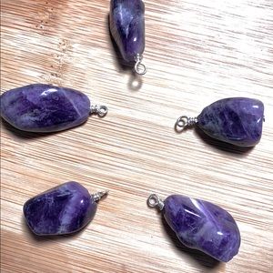 Amethyst nuggets Pendant (1)